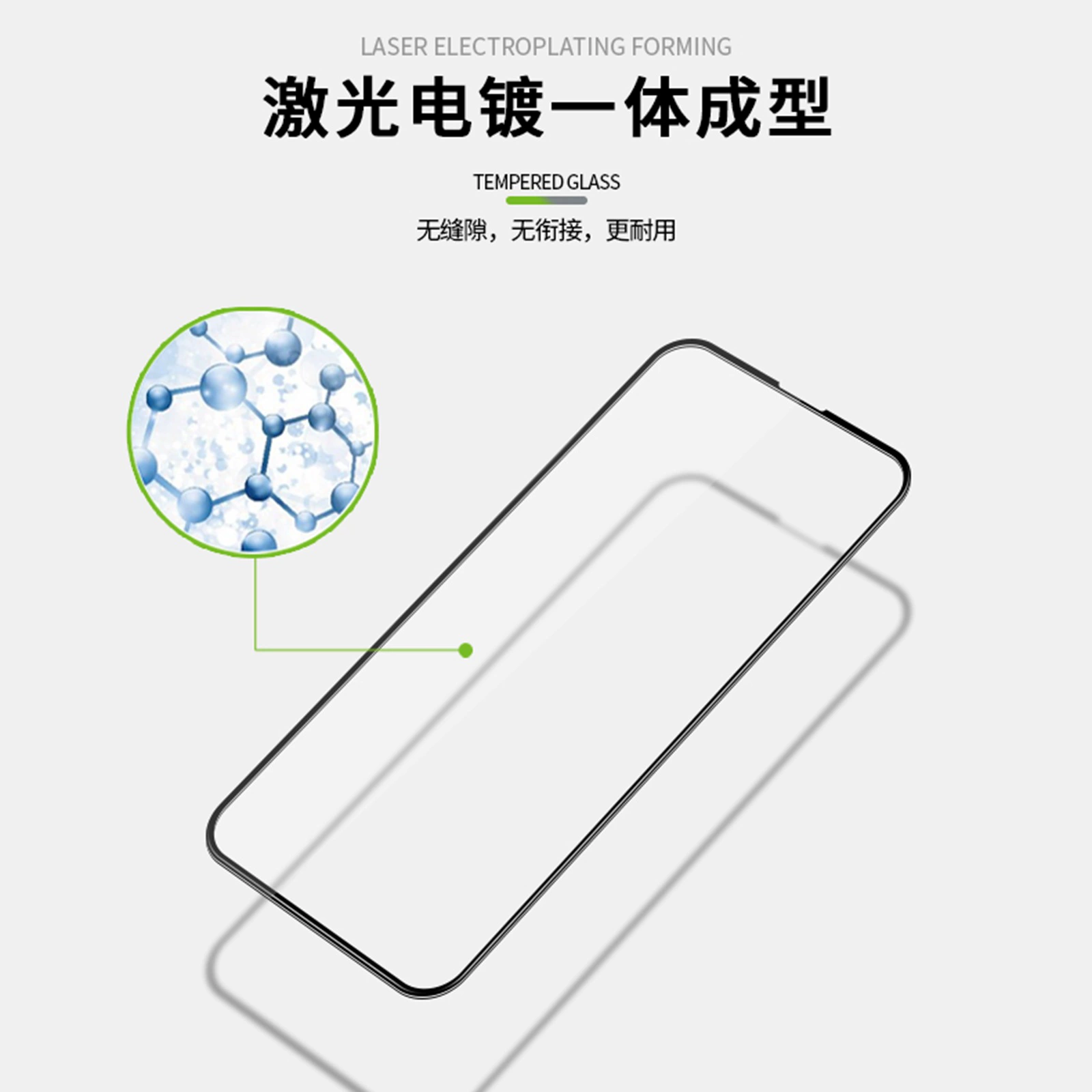 3D изогнутое стекло Pinwuyou подходит для iPhone16Pro/16ProMax, взрывозащита и анти отпечатков защитная пленка