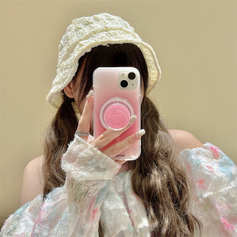 Estilo simple degradado color sólido 14ProMax soporte magnético iPhone13 para Apple 15 funda para teléfono móvil 12 mujer 14