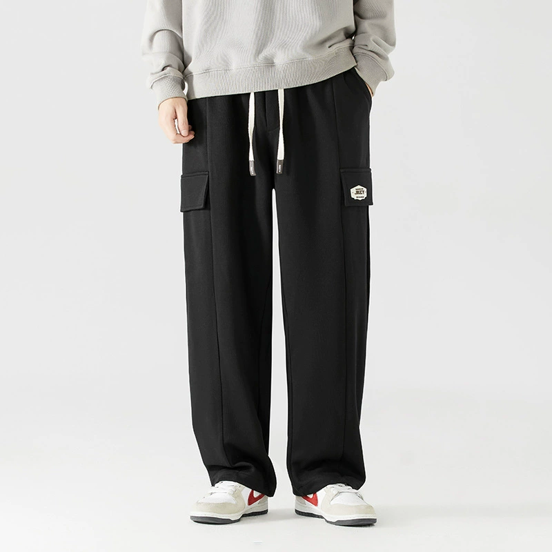 Спортивные брюки Мужские брюки Летние тонкие трикотажные брюки свободные прямые сушки брюки повседневные брюки большие размеры мужские брюки прилив