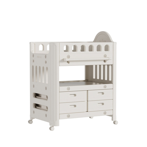 Feebaby Diaper Changing Table Baby Care Center, Portable Multifunctional Baby Bed with Massage and Tickle Baby Bed