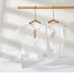 Baby summer hoodie, baby summer triangle hoodie, short-sleeved boneless popular newborn hoodie, boneless crawling suit