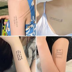 New herbal juice tattoo stickers cute student fresh Hyuna semi-permanent ins tattoo stickers now wholesale