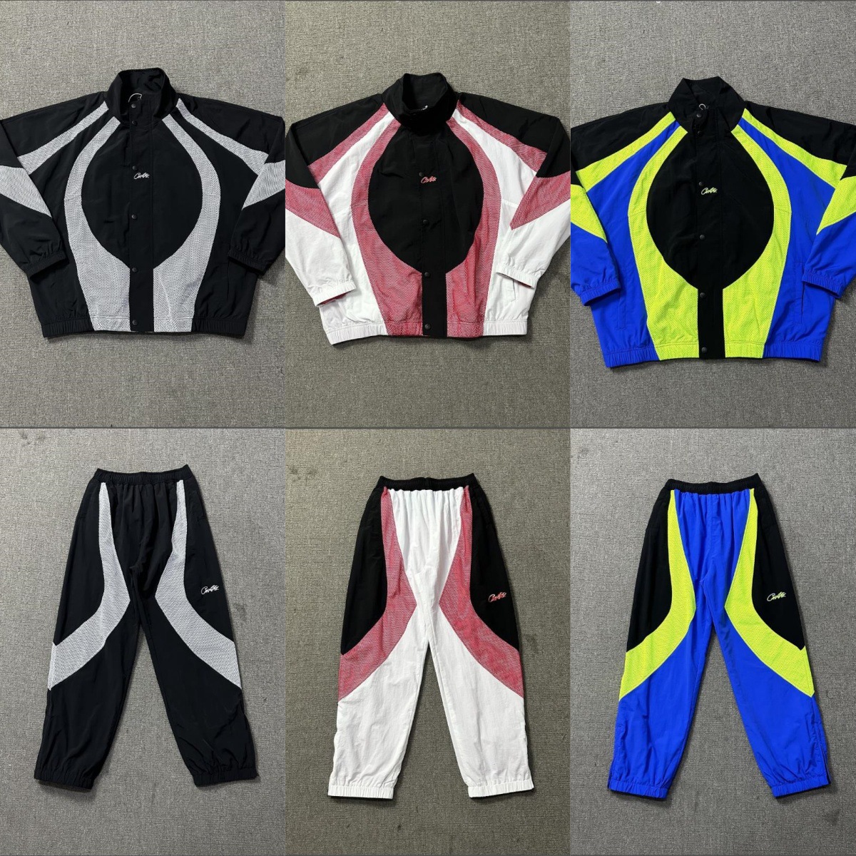 Corteiz 恶魔岛明星同款潮流嘻哈拼接男女情侣宽松夹克风衣外套潮