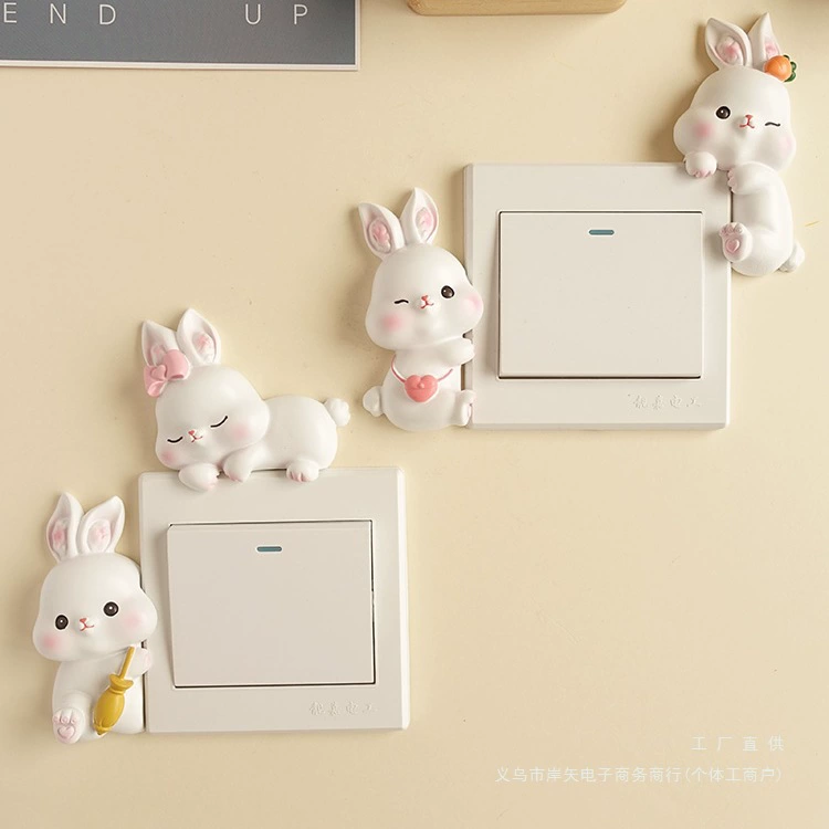 Симпатичная наклейка на переключатель, рамка, декоративная наклейка на стену для девочек, детская комната, настенная крышка для ремонта комнаты принцессы.