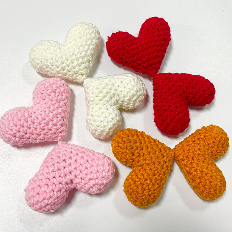 30g Weight Bag Pendant, Keychain Classification 1 Piece Quantity Daily Occasion yarn Material Heart Shape Pattern Unisex Gender Simple Style, Classic Style Style Heart Shape Women's Shoes Yarn 无