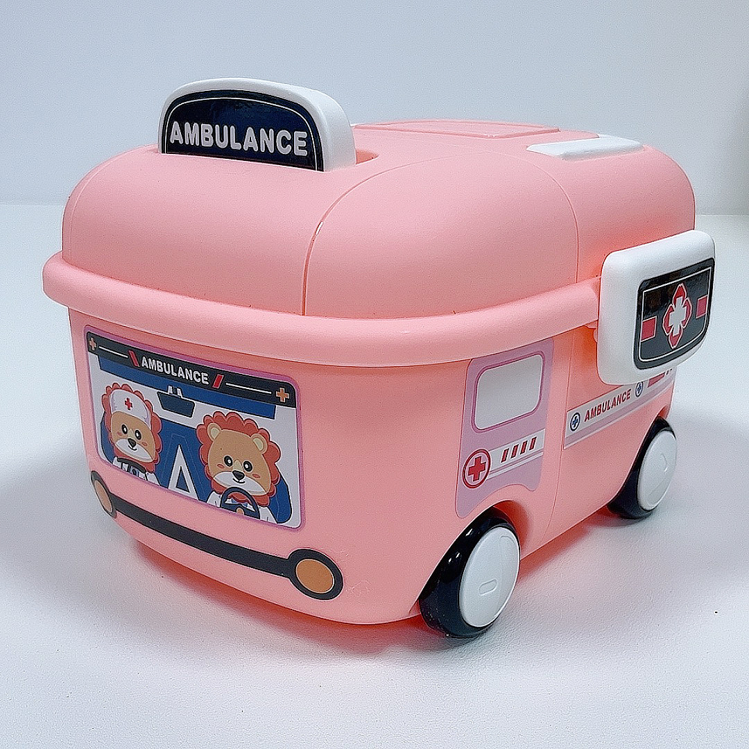 Cubo de almacenamiento de juguetes para niños caja de almacenamiento doméstica lindo ciervo gran partícula bloques de construcción caja de almacenamiento