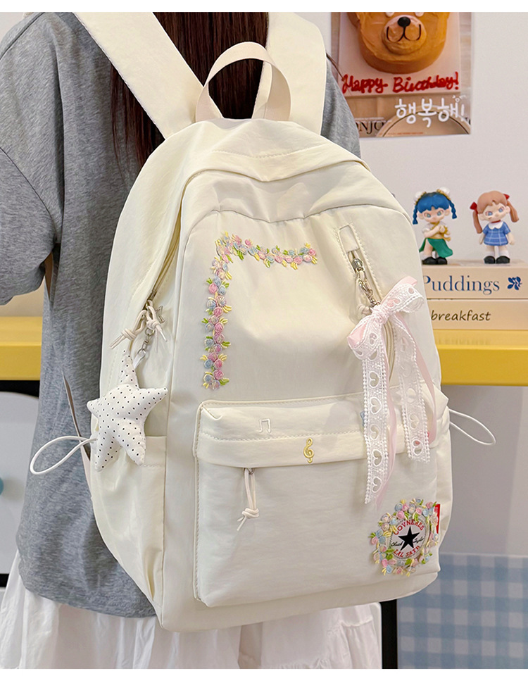 Neue grenzüberschreitende Freizeit-Trend-Rucksack mit Blumenmuster hochwertige leichte Schultasche großes Fassungsvermögen beliebter Campus-Rucksack