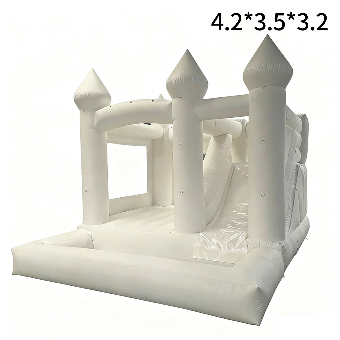 Castillo de bodas, castillo hinchable, parque infantil, trampolín grande al aire libre, tobogán, piscina, castillo travieso, equipo de entretenimiento image 8
