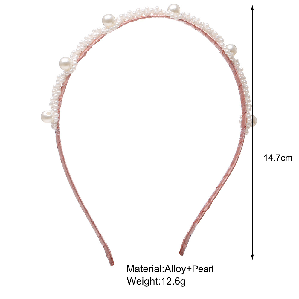 Simple Wave Pearl Headband display picture 1