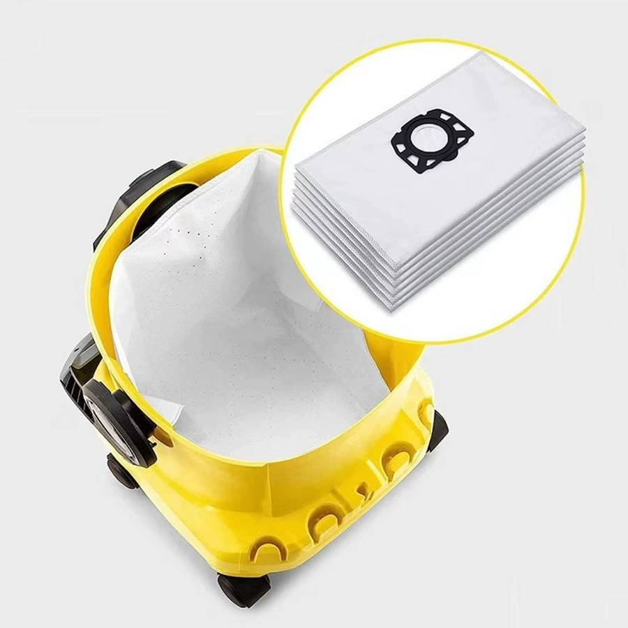 Подходят запасные мешочные фильтры для пылесоса Karcher аксессуары MV4/MV5/MV6/WD4/WD5/WD6