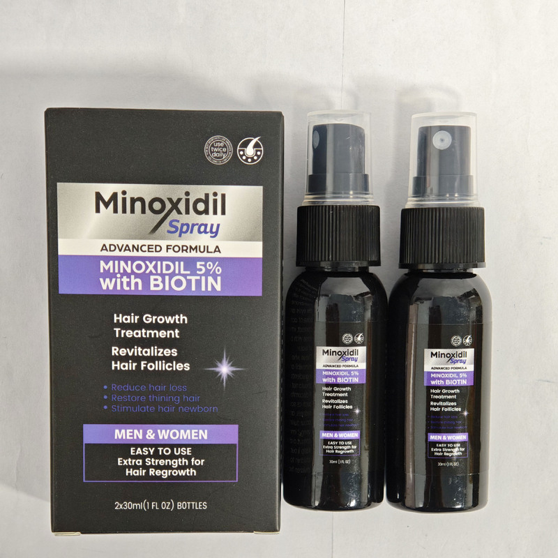Cross-Border Unbranded Hair Growth Nourishes Hair Follicles, Reduces Hair Loss, Scalp Care, Biotin Dense Hair Spray 30ml*2 Cross-Border Unbranded Hair Growth Nourishes Hair Follicles, Reduces Hair Loss, Scalp Care, Biotin Dense Hair Spray 30ml*2
