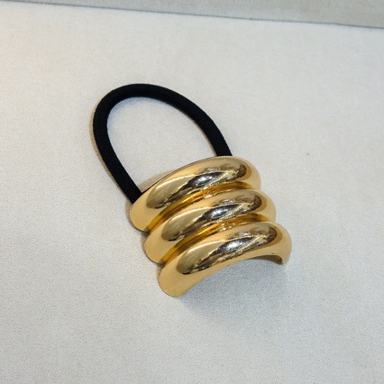 17g Weight Hair Tie Hair Accessories Type Women's Simple Style Solid Color Alloy Hair Tie