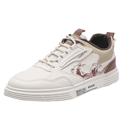 men's shoes summer new breathable white shoes, male students 'trend all-matching platform sole sports casual skate shoes