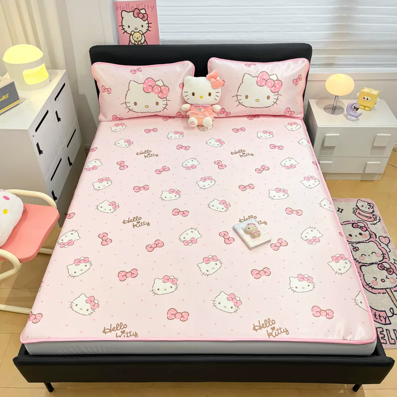 Sanrio, шелковистый мат, летний комплект, детский лист, набор из 3 шт.