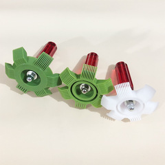 跨境批發塑料空調翅片冷凝器清洗刷散熱器清潔除塵梳理工具紅手柄