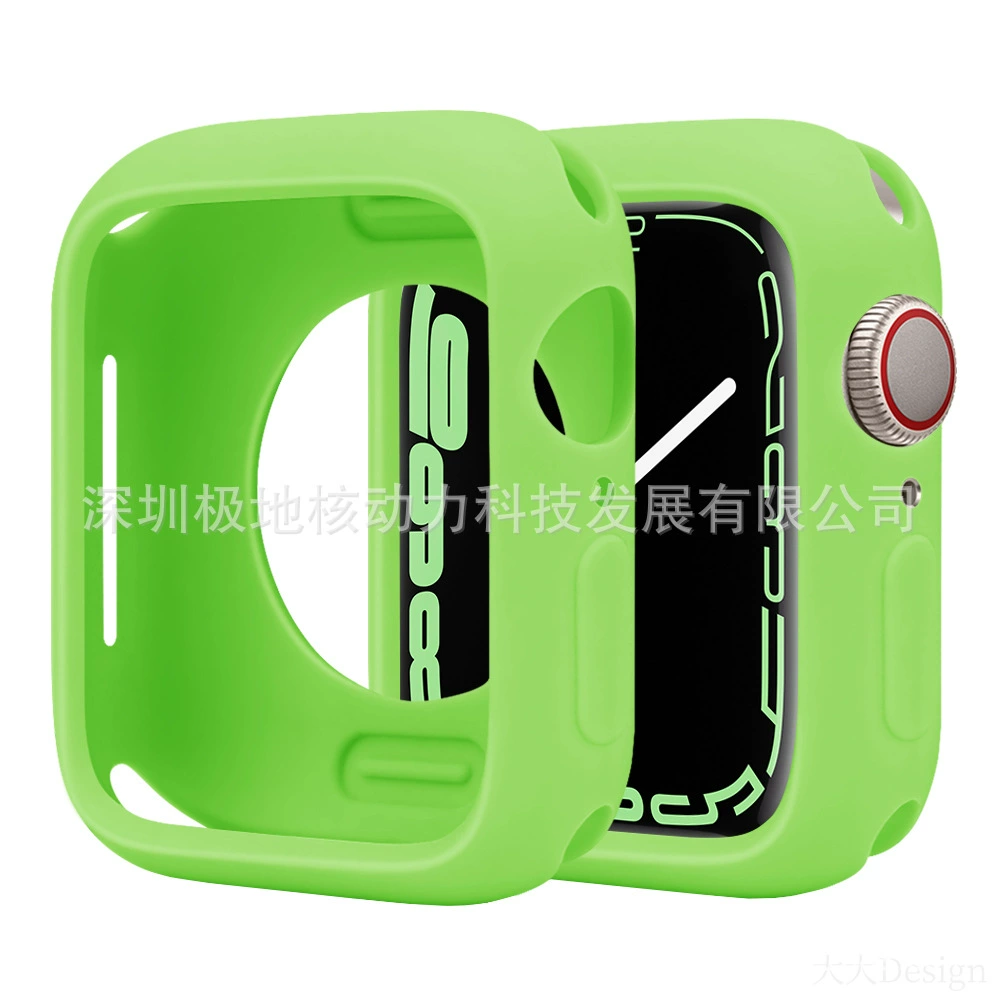Защитный чехол для Apple Watch, совместимый с Apple Watch, цвета конфет, Applewatchs9ultras87-го поколения, мягкий силиконовый чехол