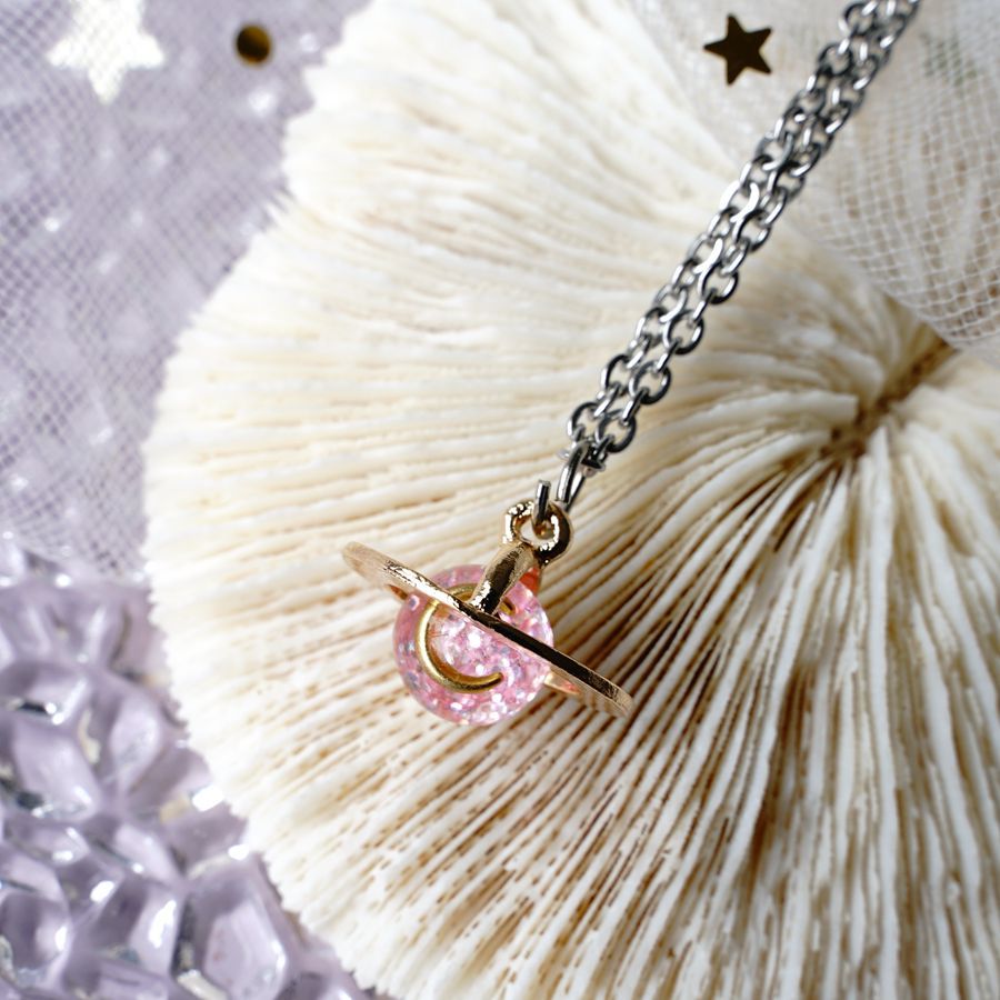 20g Weight Artificial Gemstones Inlay Material Pendant Necklace Classification Daily Occasion Alloy Material Starry Sky Pattern Women'S Gender Fashion Style Fashion Starry Sky Alloy Artificial Gemstones Pendant Necklace 8