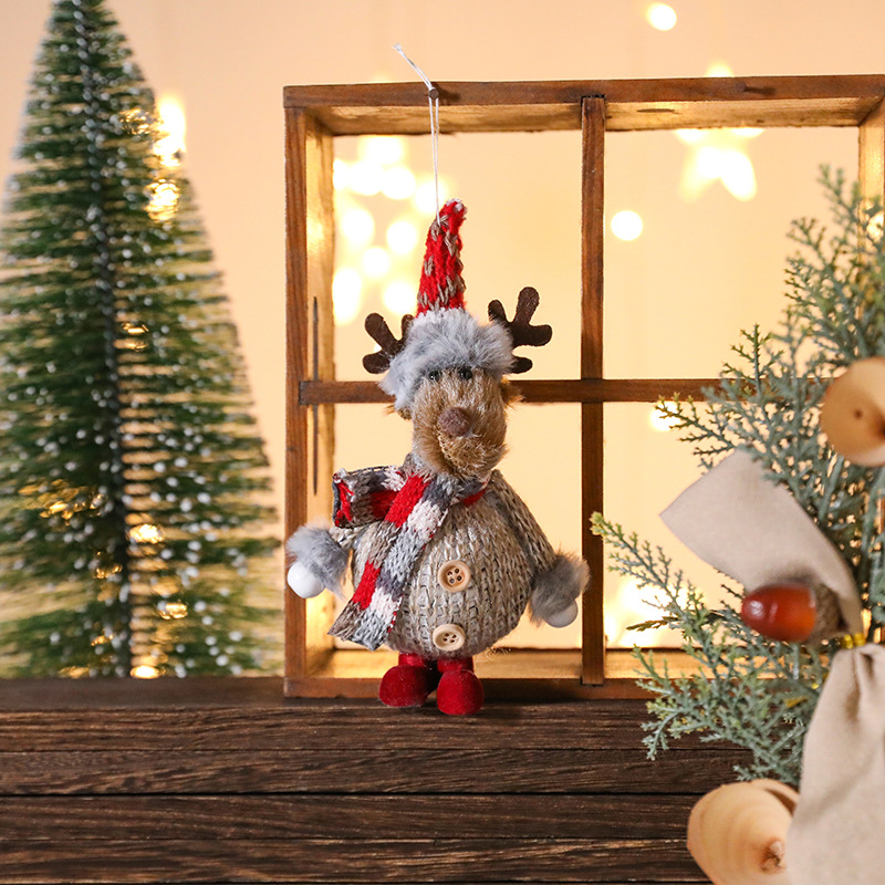 Kerst Heerlijk Eenvoudige Stijl Elanden Vakantie Festival Hangende Ornamenten Decoratieve Rekwisieten display picture 2