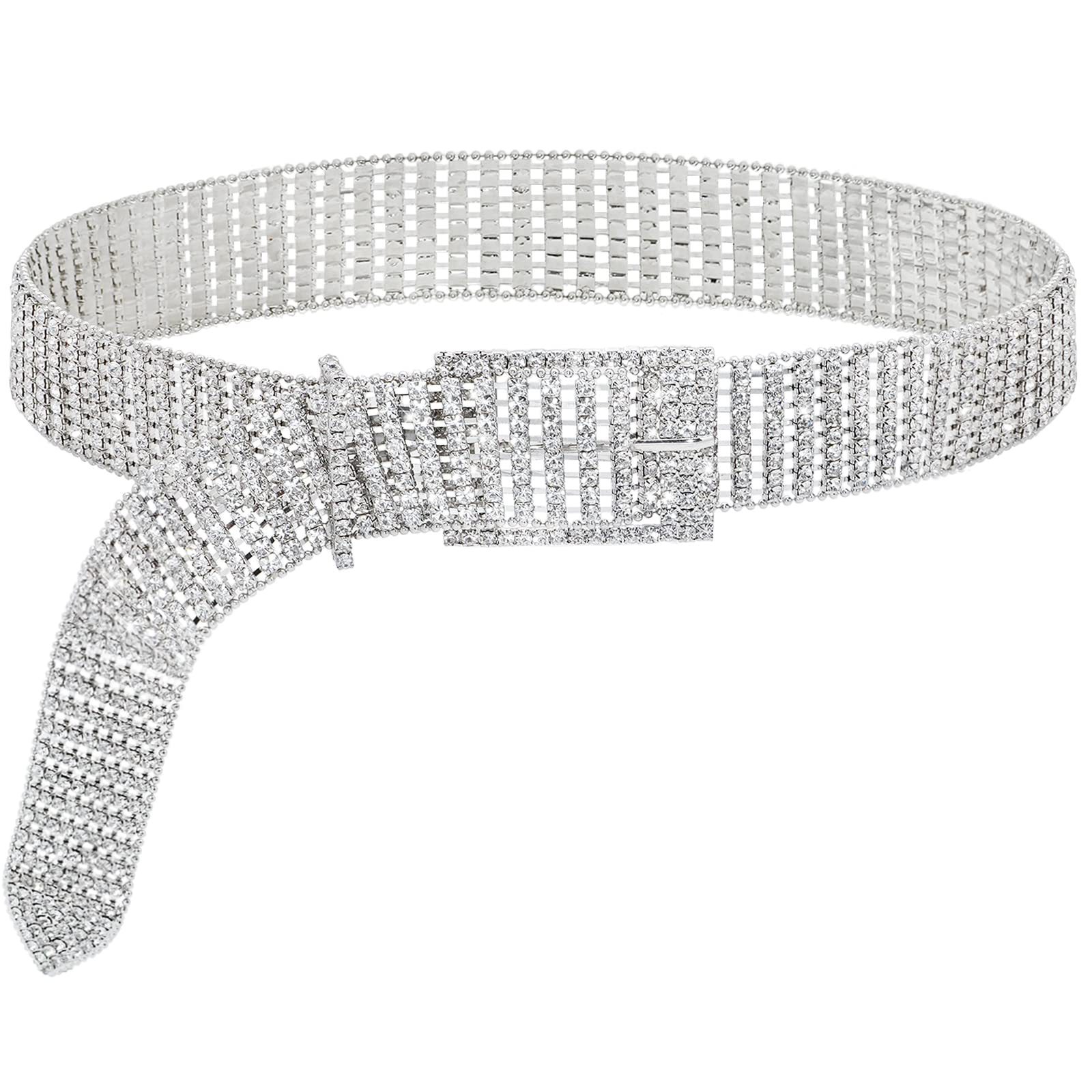 10 rows of silver with beads chain
