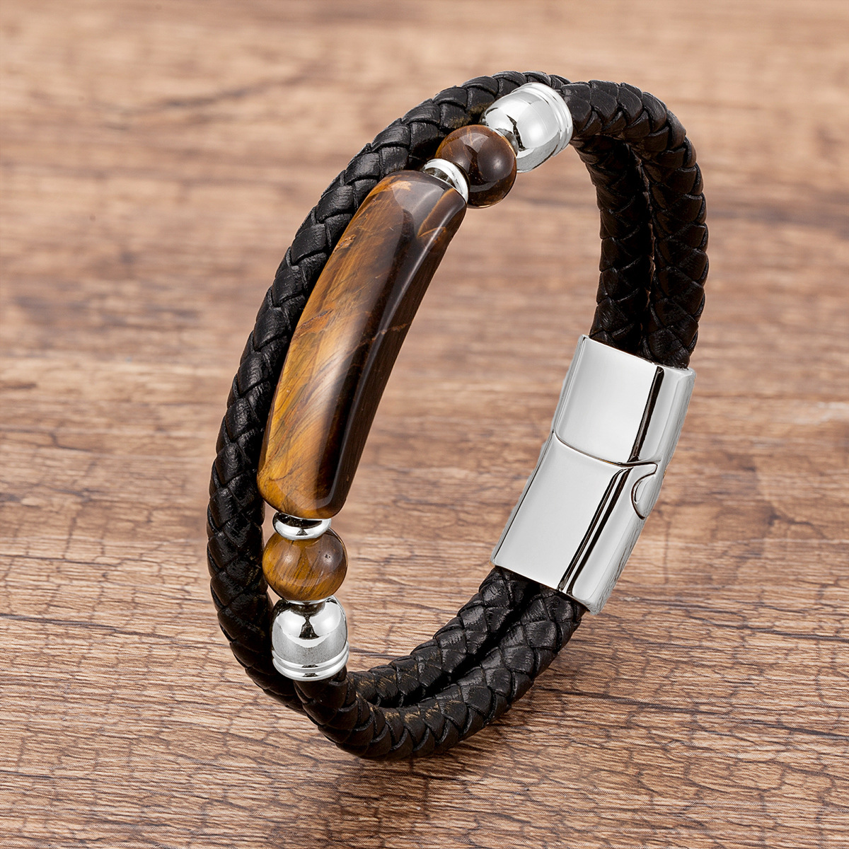 Tiger-eye-Silver