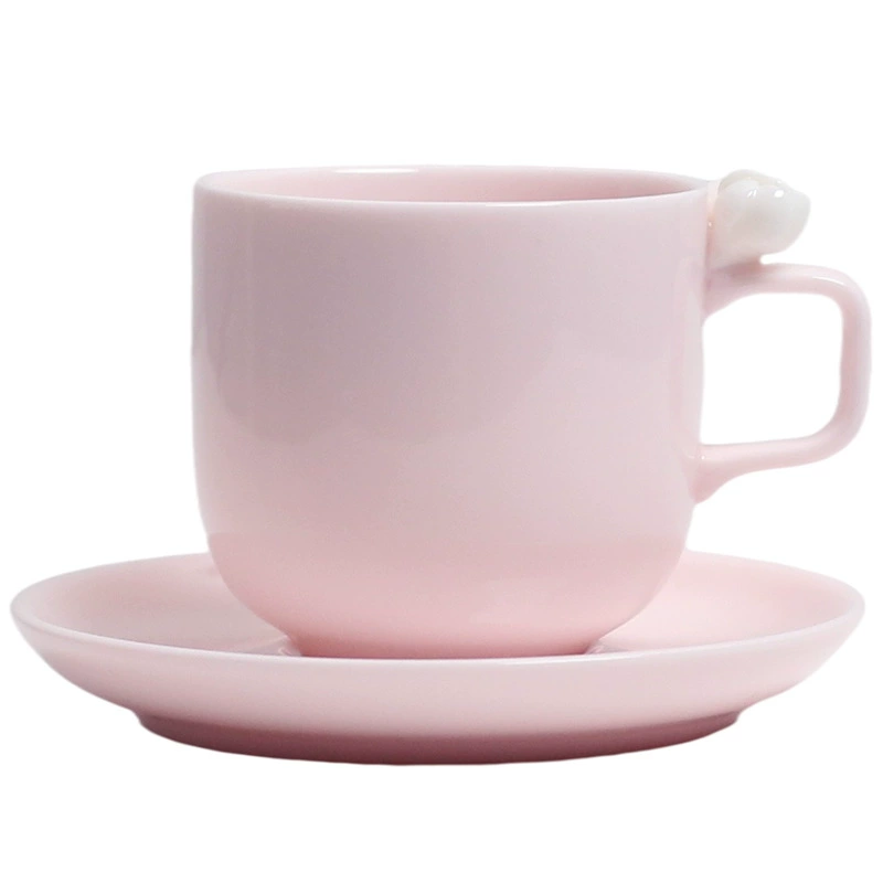 Розовая чашка-куб Sakura Master Cup Pink, единичная чашка для кофе, керамическая чашка для чая