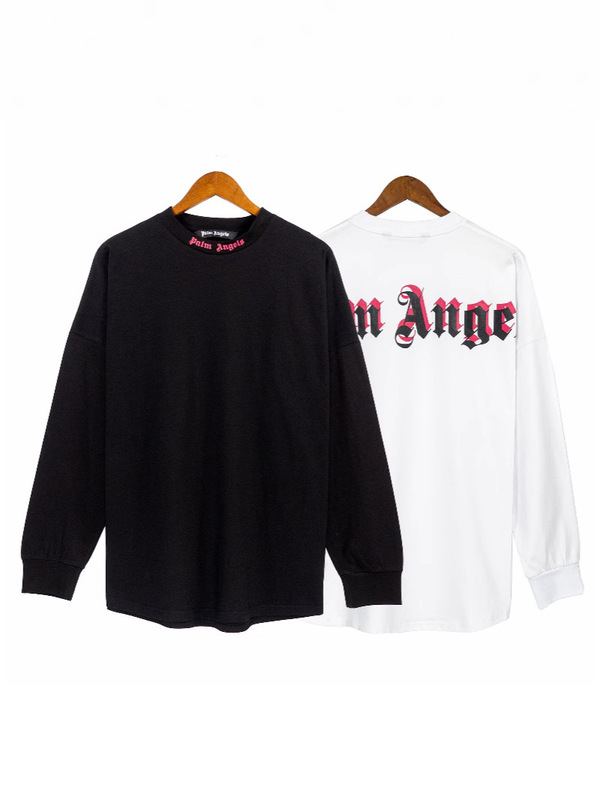 Cross-Border Exclusive Trendy Brand Palm Angels Gothic English Letter Print Men's and Women's Round Neck Sweatshirts Cross-Border Exclusive Trendy Brand Palm Angels Gothic English Letter Print Men's and Women's Round Neck Sweatshirts