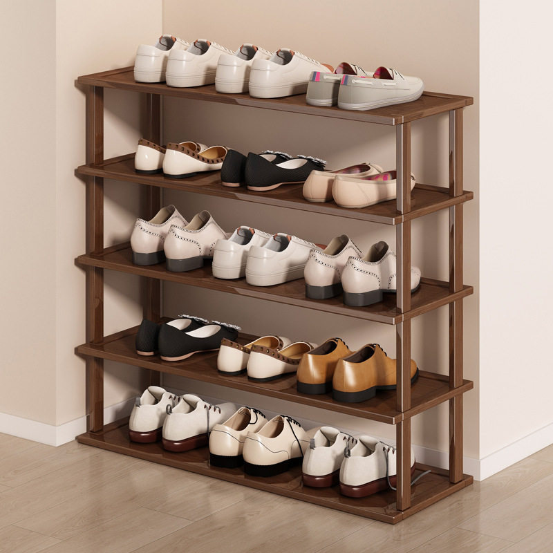 Estante simple de zapatos doméstico económico interior piso estrecho puerta de dormitorio pequeño ahorrar espacio para almacenar estante de almacenamiento de zapatos armario