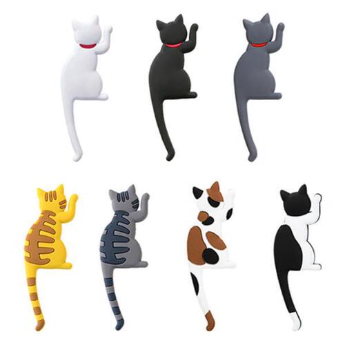 Cross-border cute cat tail refrigerator magnet hook, strong magnetic hook, creative cute refrigerator magnet magnetic sticker