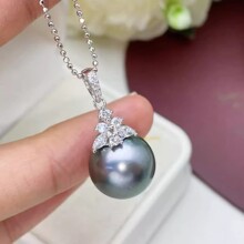 31265 DIY������� S925����׹Ů���� ������ʱ��׹ 11-13mmԲ��
