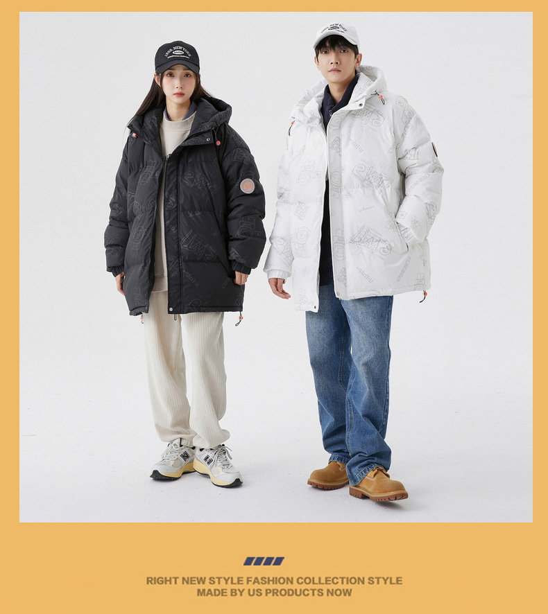 Men's Puffer Jacket Winter Coat For Couples Duck Down Warm_voghion.com