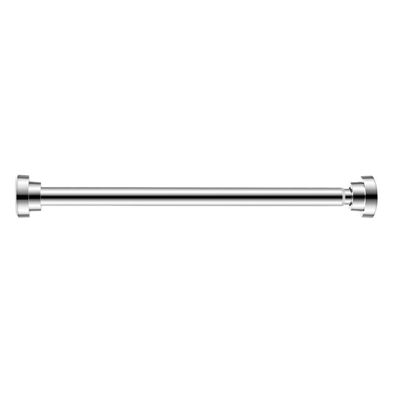 Multifunctional telescopic rod punch-free stainless steel shower curtain rod bathroom Bath window curtain rod balcony clothes hanger Rod