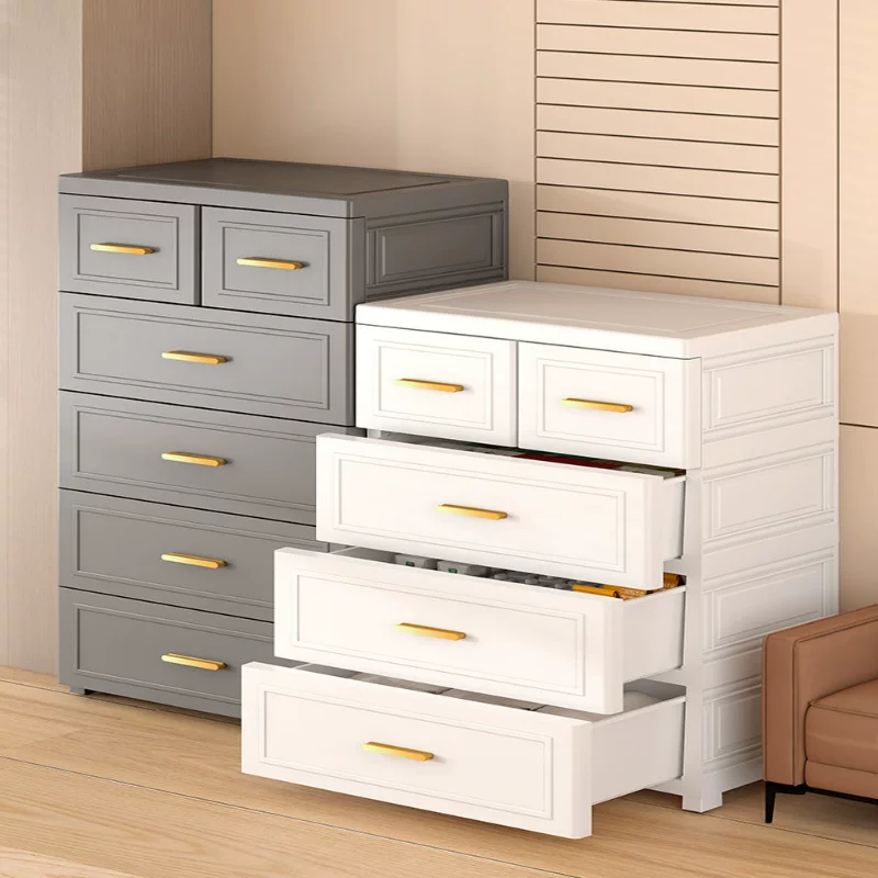 Plastic multi-layer storage cabinet, multi-width 45–75 cm, European-style drawers, 3–7 layers