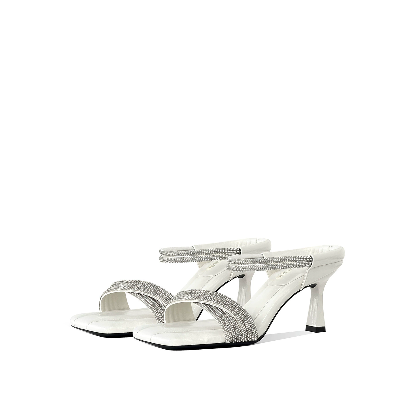 В наличии: Женские босоножки на высоком каблуке, новинка лета 2025, подходят для сочетания с платьями, элегантные и сексуальные, универсальные уличные сандалии.