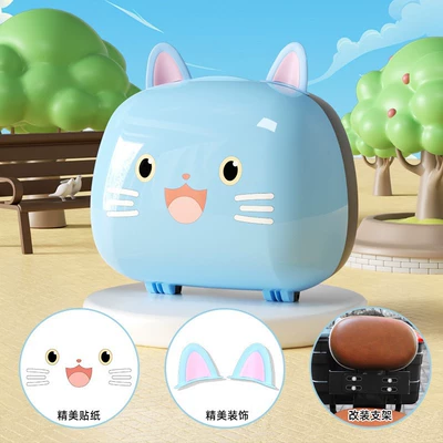 Trunk Decorative Accessories, Electric car tail box - keep-the-backrest-installation-kitten-tail-box-light-pink-blue-comes-with-a-free-installation-gift-pack-small-q-tail-box