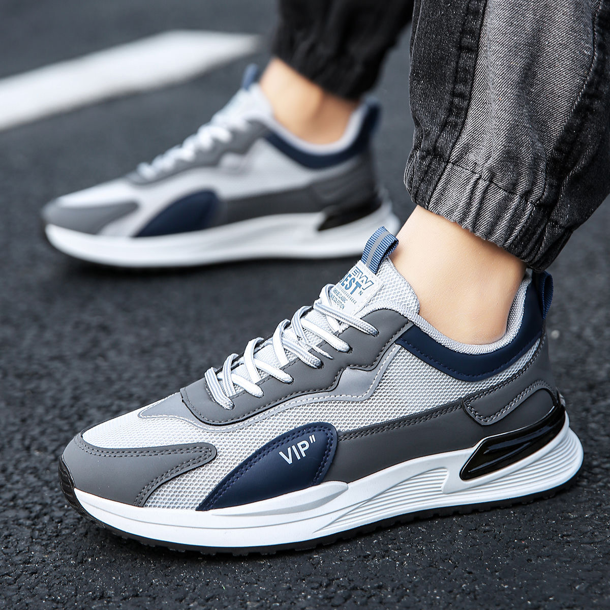 Zapatos de moda para hombres verano zapatos transpirables para hombres 2024 nuevos zapatos deportivos para hombres zapatos de trabajo casuales zapatos de carrera versátiles