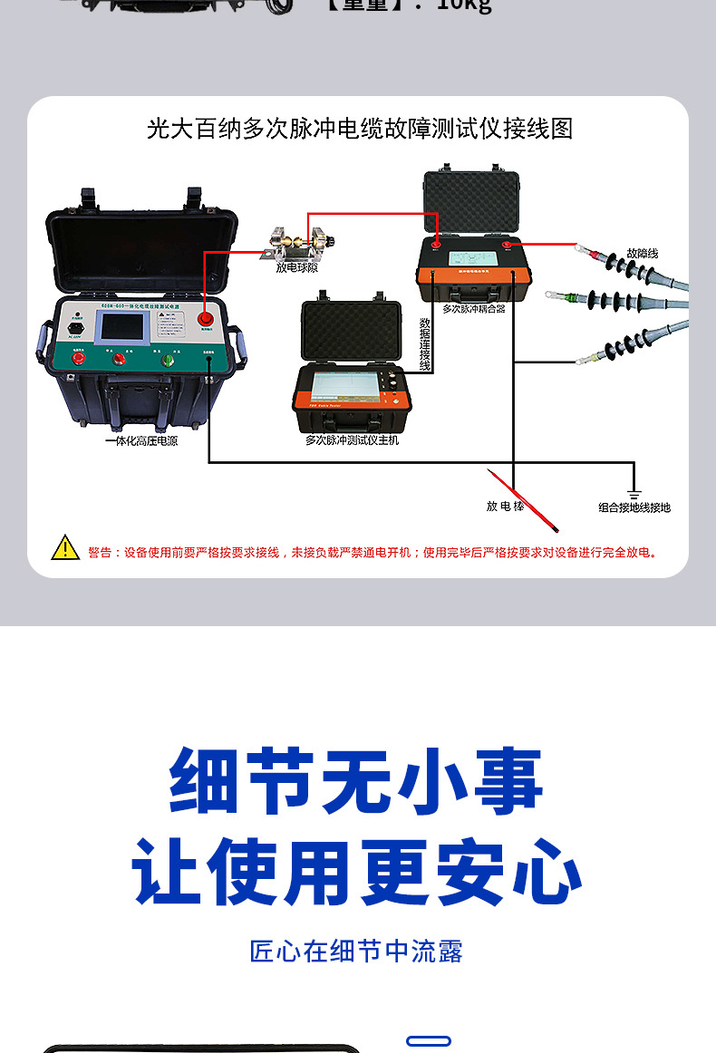 多次脉冲电缆故障测试仪多次脉冲电缆故障定位仪多次脉冲耦合仪器