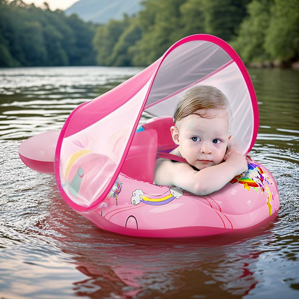 Children's inflatable swimming ring, suspenders