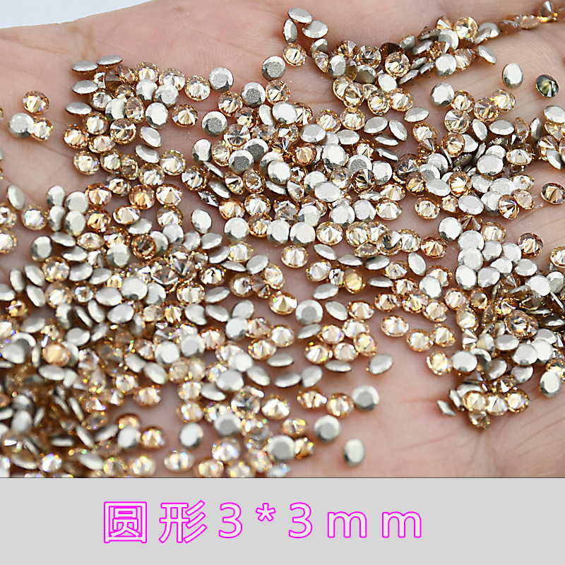 5A 샴페인 지르콘 라운드 3*3mm--20*