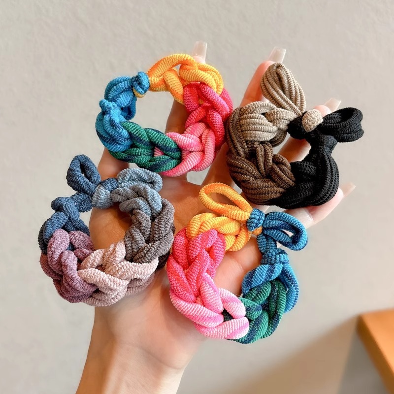 Corea del Sur de alta elasticidad y duradera cuerda de cabeza para mujeres correa de cabello de cola de caballo alta cuerda de cabello 2024 nuevo anillo de cabello de alta gama para adultos