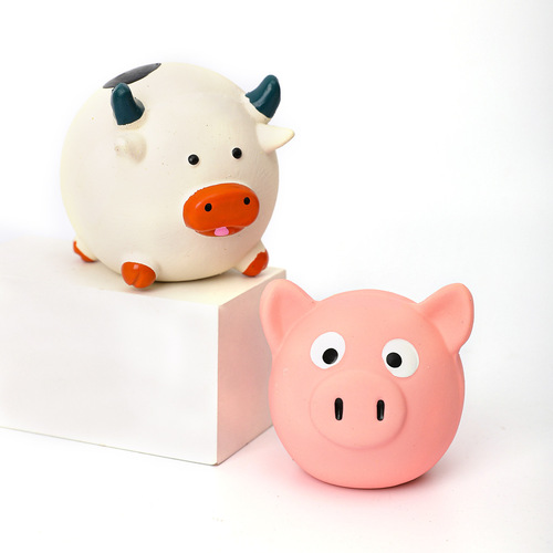 Pet vocal toys wholesale Pipitao cute cartoon animal shape latex pet supplies dog toys