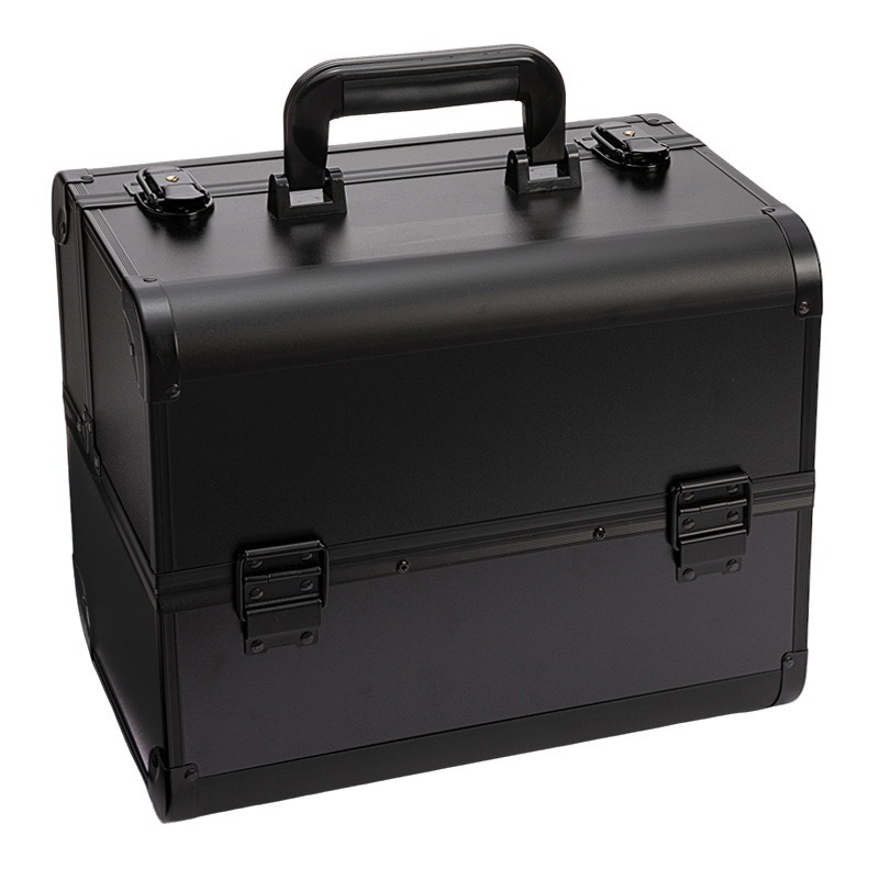 Caja de maquillaje multifuncional, maquillaje de gran capacidad, maquillaje de manicura, bolsa de maquillaje de almacenamiento portátil, especialista en maquillaje