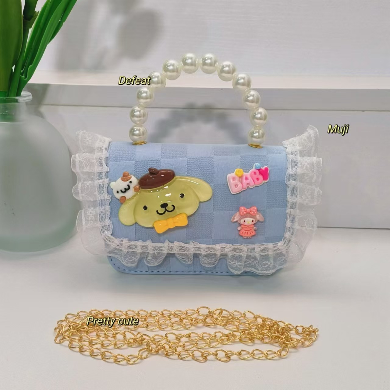 Bolso de perlas bolso de cinturón bolso de princesa bolso de cambio bolso de cadena bolso de princesa Melody Koolomi niños