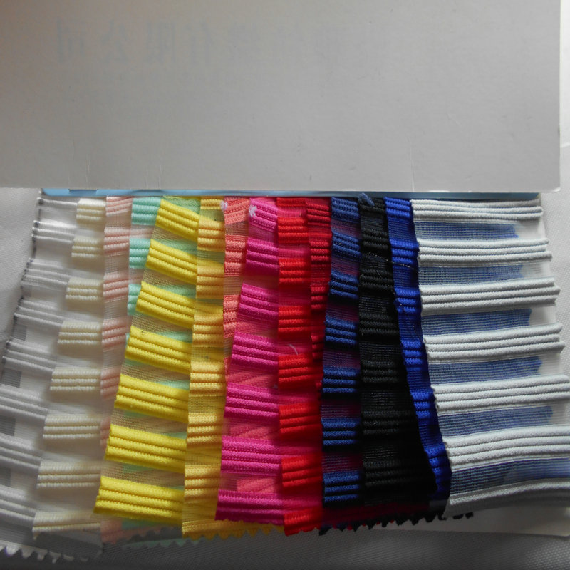 条纹间条织网布蕾丝镂空条纹 色织玻璃纱半透针织提花服装面料