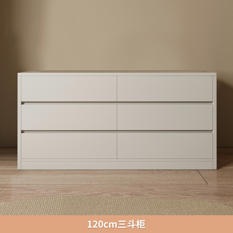 Crema estilo cómoda tocador integrado dormitorio principal gabinete de almacenamiento tocador de madera cama gabinete habitación armario