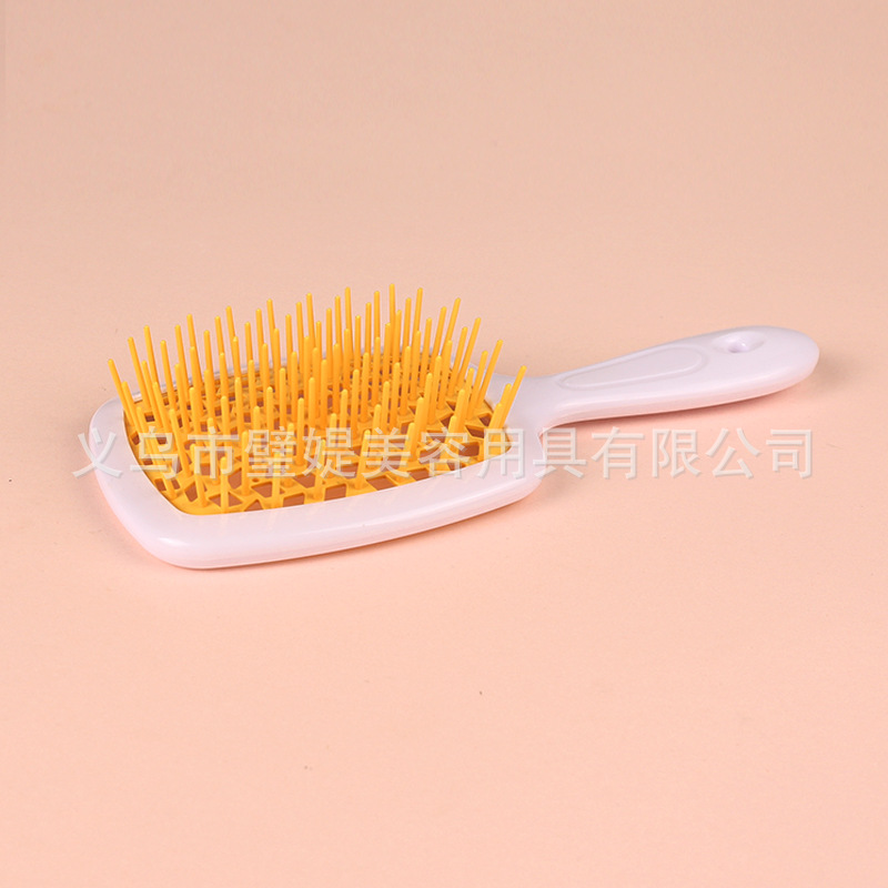 Peine Masajeador con Cojín de Aire de Malla Cuadrada de ABS para Cabello Seco y Húmedo image 23