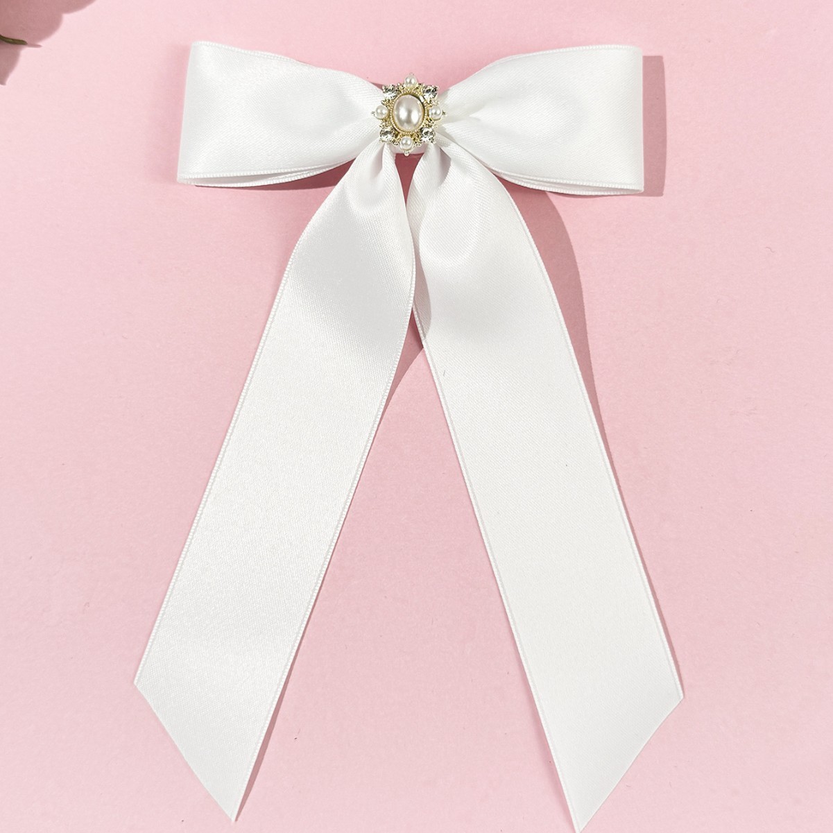 Women's Gender Lady Sweet Women's Bow Knot Ribbon Hair Clip
