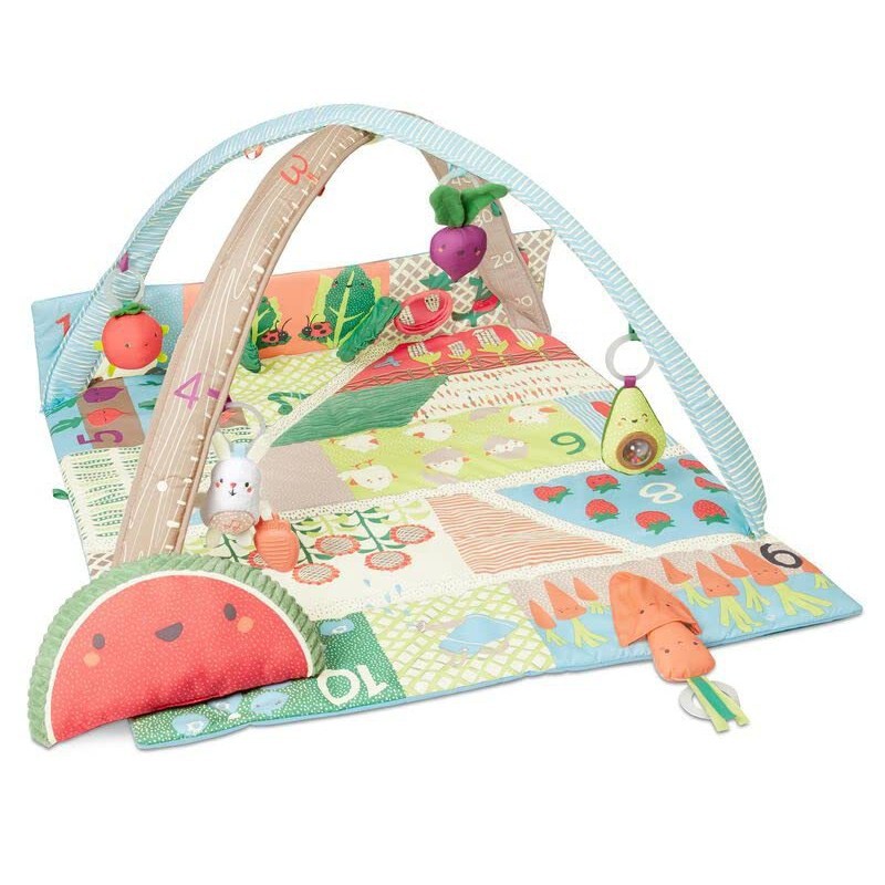 Tummy Time Mat 3-in-1 Activity Baby Game Gym for Children over 0 Years Old, Farm Growth Play