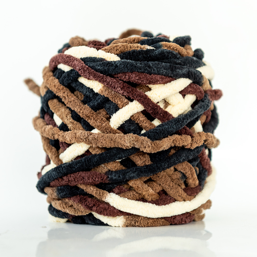 Hilo de la tira de hielo hilo de una sola hebra de lana gruesa bola de aguja hilo tejido a mano bolsa bufanda material de DIY Paquete de fábrica al por mayor