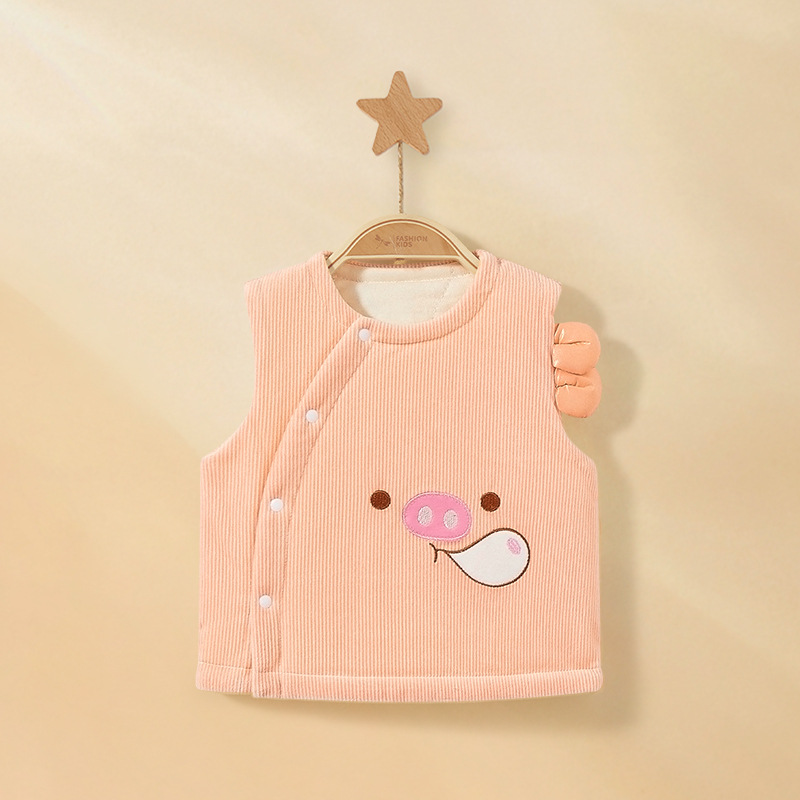 Baby chaleco de invierno y otoño niños chaleco de algodón caliente para niños chaleco de invierno para niñas grueso chaleco de hombro para bebés