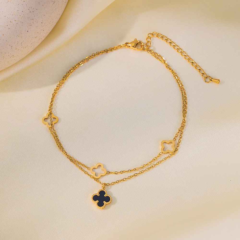 En stock, la correa de acero de titanio explosiva colección de verano no se desvanece, mujeres sencillas y sofisticadas, estilo transfronterizo europeo y americano.